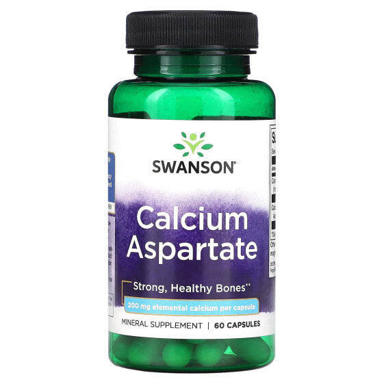 Calcium Aspartate, 200 mg, 60 Capsules