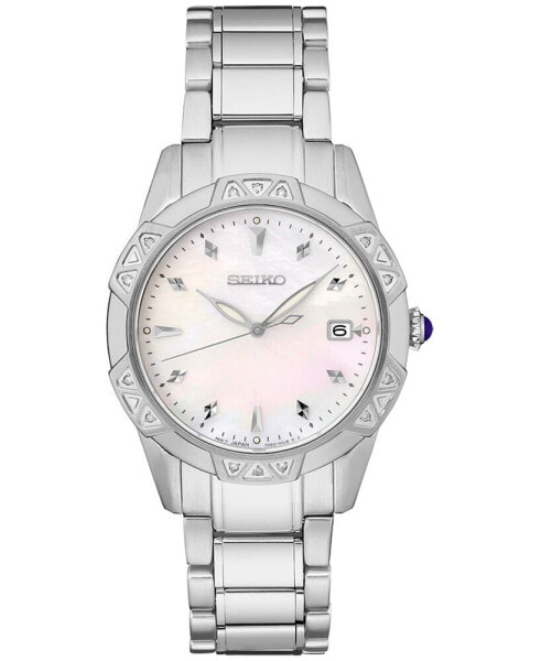 Часы Seiko Women's Diamond Stainless Steel Watch