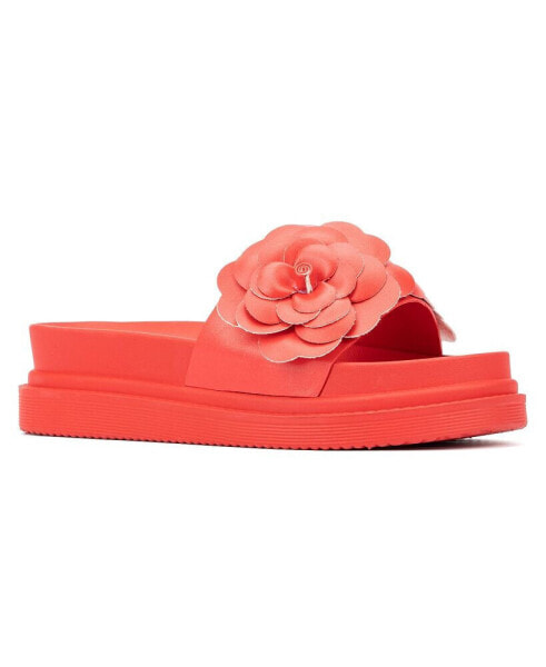 Camellia Flower Women's Slides