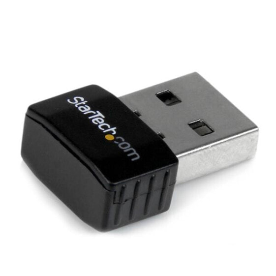 USB 2.0 300 Mbps Mini Wireless-N Network Adapter - 802.11n 2T2R WiFi Adapter - Wireless - USB - Ethernet / WLAN - Wi-Fi 4 (802.11n) - 300 Mbit/s - Black