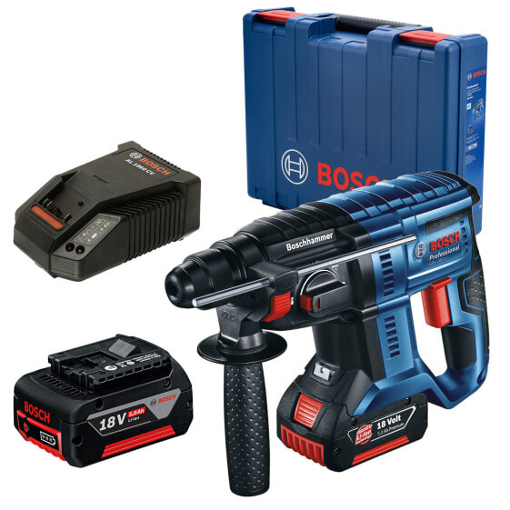 Bosch Akku-Bohrhammer GBH 18V-20 mit 2x 5,0 Ah Akku + Lader im Koffer