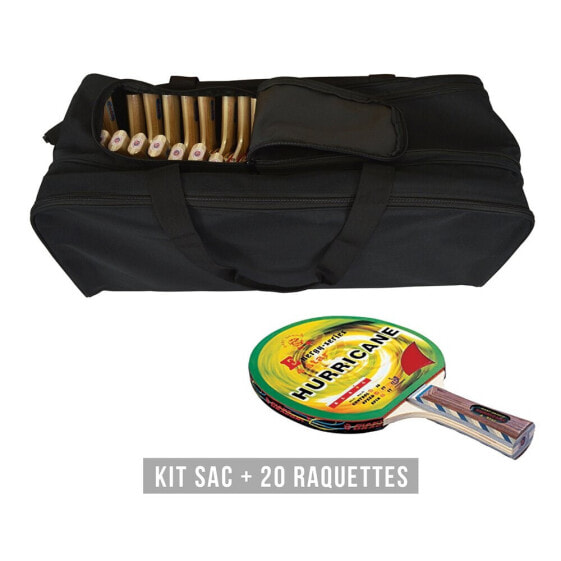SPORTI FRANCE Racket Kit (Bag + 20 Rackets) Hurricane