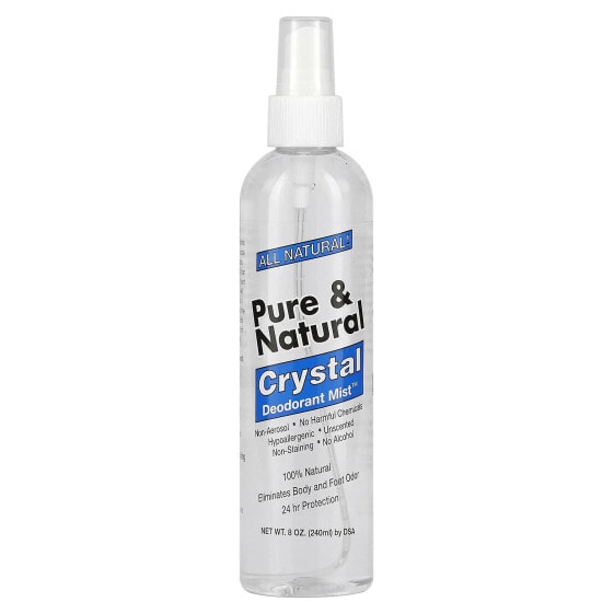 Pure & Natural, Crystal Deodorant Mist, Unscented, 8 oz (240 ml)