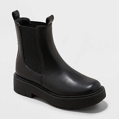 Women's Demi Chelsea Boots - A New Day Black 9.5