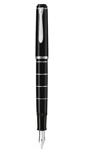 Pelikan Classic 215 - Black - Silver - Cartridge filling system - Resin - Stainless steel - Bold - Ambidextrous