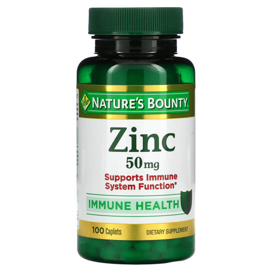 Витамины и минералы Nature's Bounty Цинк 50 мг, 100 таблеток
