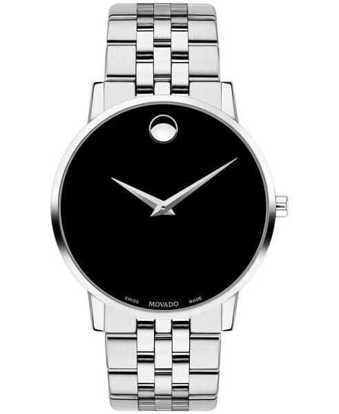 Men's Swiss Museum Classic Stainless Steel Bracelet Watch 40mm