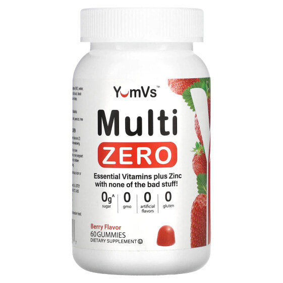 Multi Zero, Berry, 60 Gummies