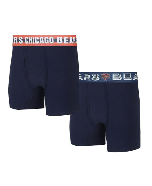 Men's Chicago Bears Gauge Knit Boxer Brief Two-Pack