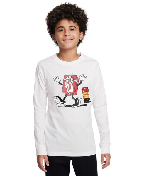Big Kids Sportswear Printed Long-Sleeve T-Shirt
