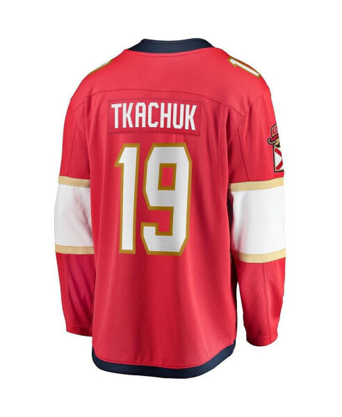 Men's Matthew Tkachuk Red Florida Panthers Home Breakaway Player Jersey