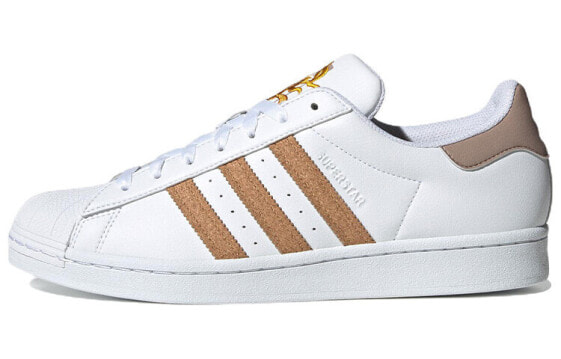Кроссовки мужские adidas originals Superstar Белый/коричневый GY0013