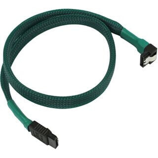 Nanoxia SATA - SATA - 0.45m - 0.45 m - SATA III - SATA 7-pin - SATA 7-pin - Male/Male - Green