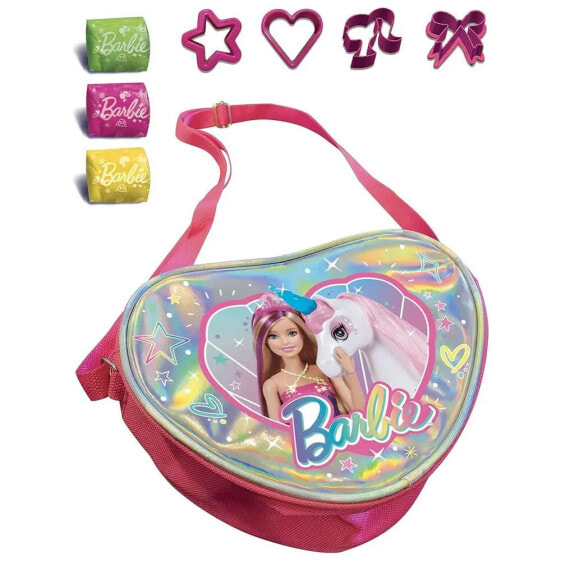 Мультицветный набор для лепки с модной куклой Barbie K3YRIDERS Fashion Bag Dough