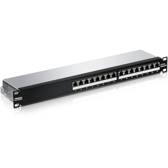 TRENDnet TC-P16C6AS - 10 Gigabit Ethernet - RJ-45 - Gold - Cat5e - 22/26 - Black