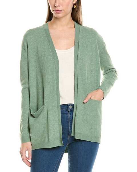 Lafayette 148 New York Open Front Wool Cardigan Women's