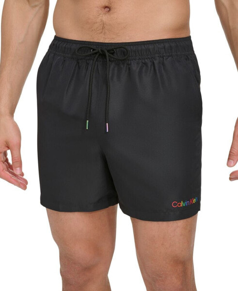 Men's Drawstring Logo 5" Swim Trunks