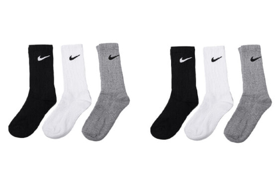 Носки Nike Logo 26 - 2 комплекта по 6 пар каждый черно-бело-серый