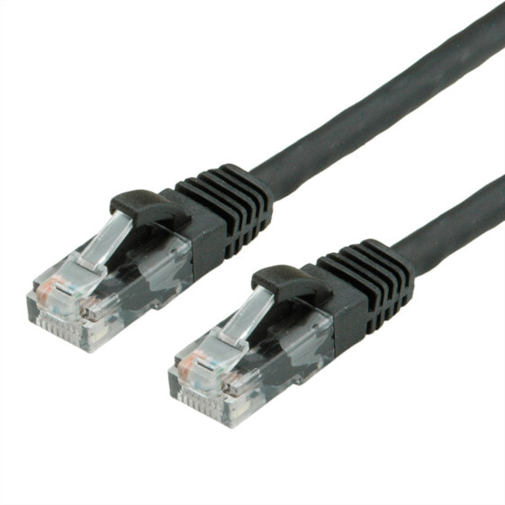 VALUE 21.99.1464 - 0.3 m - Cat6a - U/UTP (UTP) - RJ-45 - RJ-45 - Black