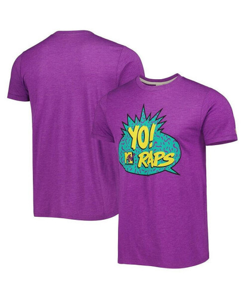 Men's and Women's Purple Yo! MTV Raps Tri-Blend T-shirt