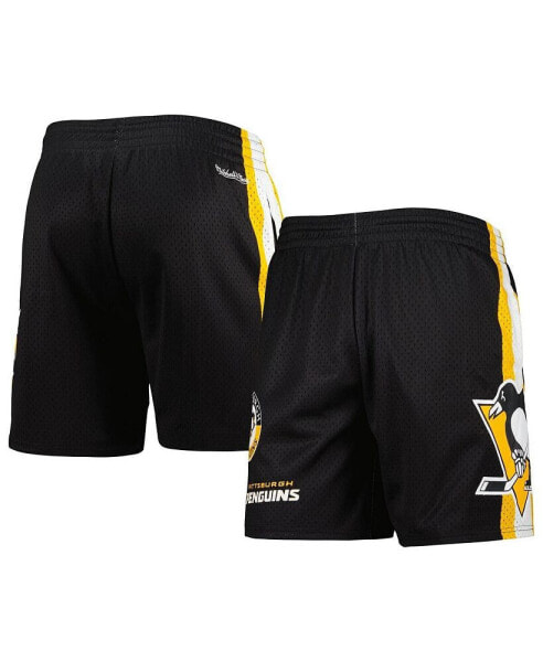 Men's Black Pittsburgh Penguins City Collection Mesh Shorts
