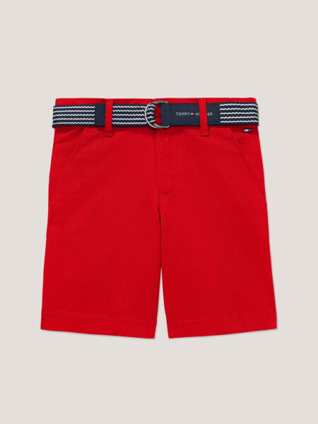 Kids' Belted Stretch Chino Short