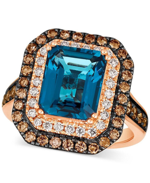 Кольцо Le Vian Deep Sea Blue Topaz Cozumel