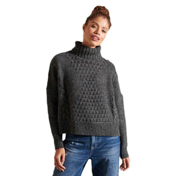 SUPERDRY Chunky Cable Roll Sweater