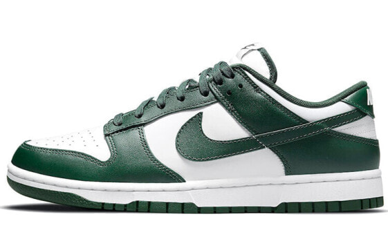 Кроссовки мужские Nike Dunk Low Retro "Varsity Green" Вьетнамский производство - кожаная верхняя часть, текстильная подкладка, резиновая подошва Nike Dunk Low Michigan State (Черно-белый)