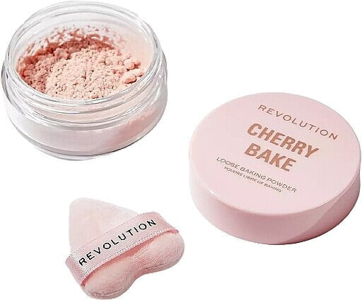 Makeup Revolution Y2K Baby Cherry Bake Loose Powder And Puff