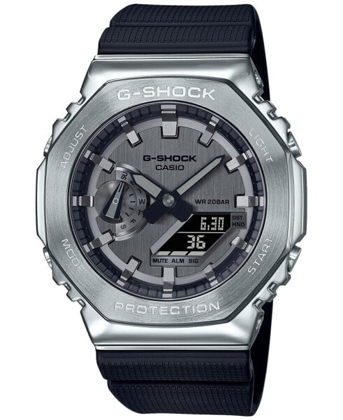 Часы и аксессуары CASIO G-Shock мужские на ремешке черного цвета с серебристым оттенком 45,2 мм