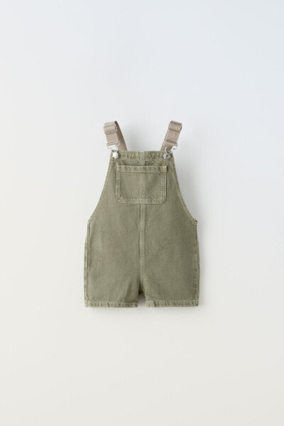 Canvas denim dungarees