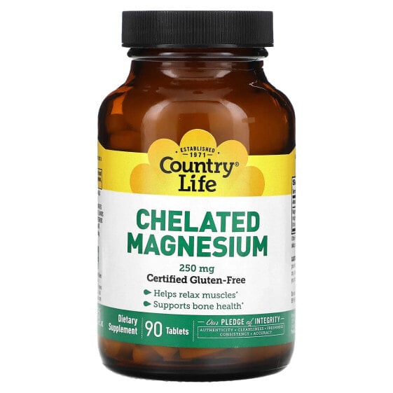 Chelated Magnesium , 250 mg , 90 Tablets