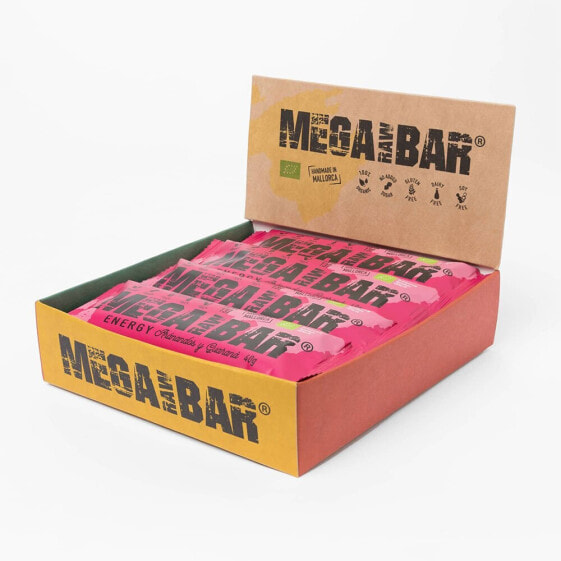 Специальное питание для спортсменов MEGARAWBAR Energy Bars Box 12 Клюква и Гуарана