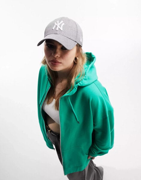 ASOS DESIGN Curve oversized zip through hoodie in green