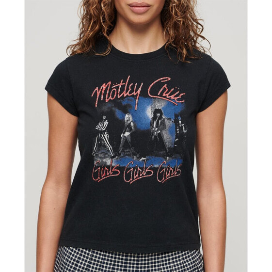 SUPERDRY Motley Crue Cap Band short sleeve T-shirt