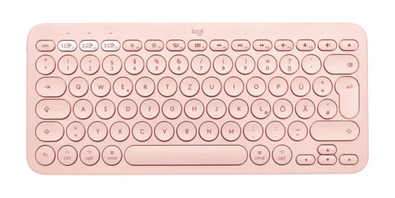 Logitech K380 for Mac Multi-Device Bluetooth Keyboard - Mini - Bluetooth - QWERTZ - Pink
