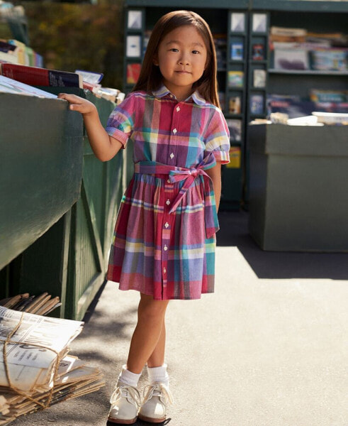 Платье для малышей Polo Ralph Lauren нарядное из хлопка