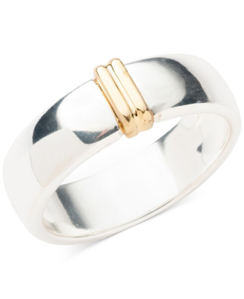 Two-Tone Sterling Silver Band Ring