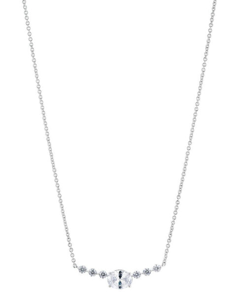 Eliot Danori silver-Tone Mixed Crystal Statement Necklace, 16" + 2" extender, Created for Macy's