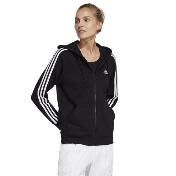 Sweatshirt adidas 3 Stripes FT Full-Zip R Hd W IC8769