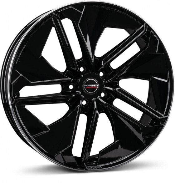 Колесный диск литой Borbet TX black rim polished glossy 9x21 ET45 - LK5/112 ML66.5