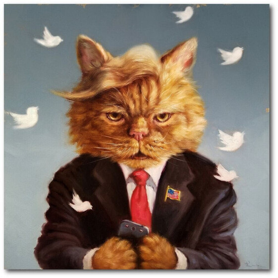 Catty Remarks Gallery-Wrapped Canvas Wall Art - 30" x 30"