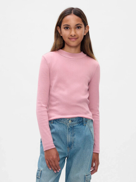 Kids Rib Mockneck T-Shirt