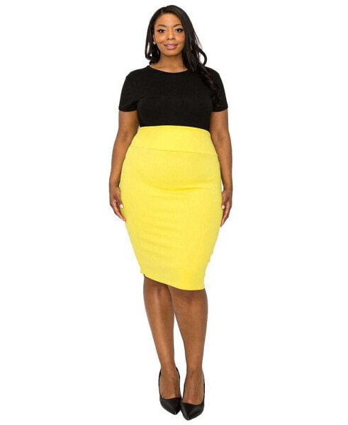 Plus Size Molly Pencil Skirt