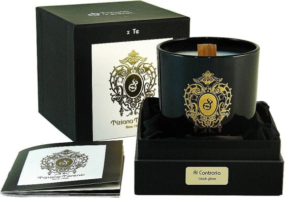 Tiziana Terenzi Al Contrario Scented Candle in Black Glass