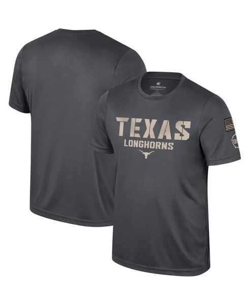 Men's Charcoal Texas Longhorns OHT Military-Inspired Appreciation T-shirt
