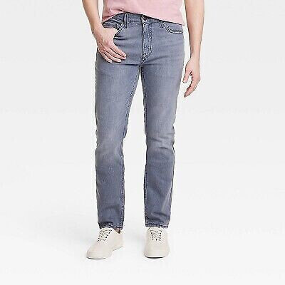 Men's Lightweight Colored Slim Fit Jeans - Goodfellow & Co Blue Denim 32x34