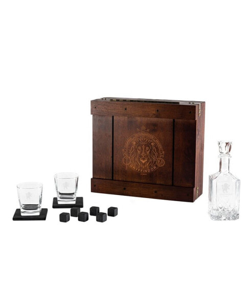Harry Potter Gryffindor Whiskey Box Gift 12 Piece Set with Decanter