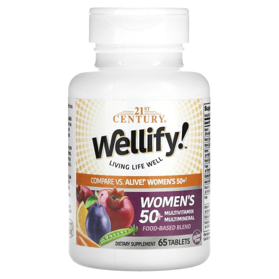 Wellify! Women's 50+ Multivitamin Multimineral, 65 Tablets